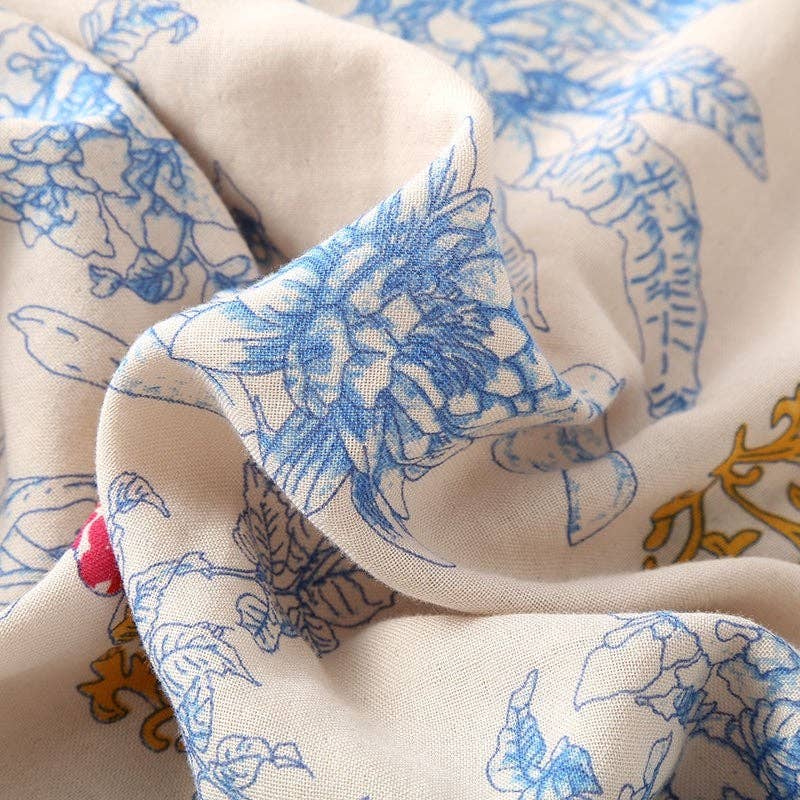 Printed Long Sleeve Pajama Set