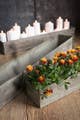 Metal and Copper Finish Troughs - Set of 3