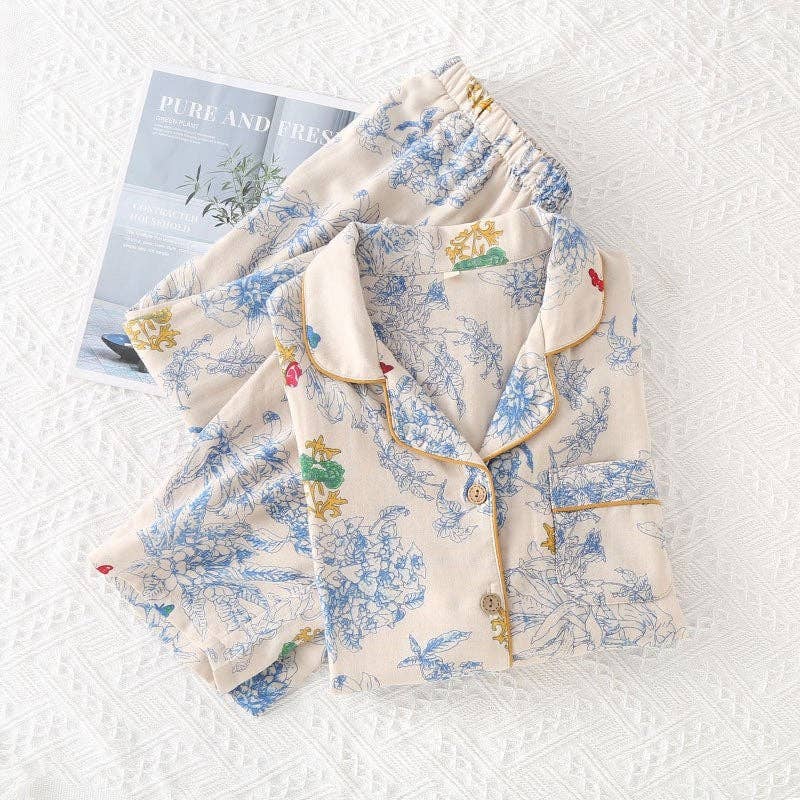 Printed Long Sleeve Pajama Set