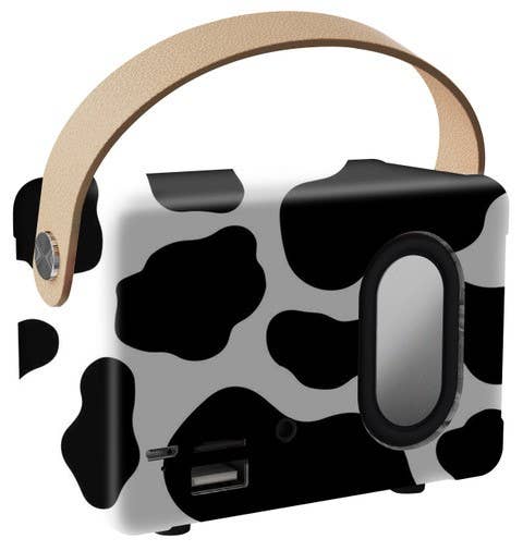 Cow Print Vintage Speaker