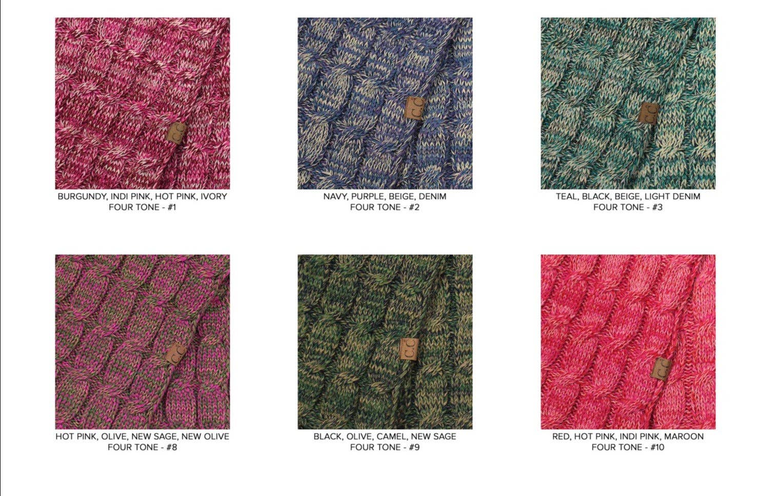 CC Multi Color Touchscreen Gloves 4-Tone for Women ( G-816 )