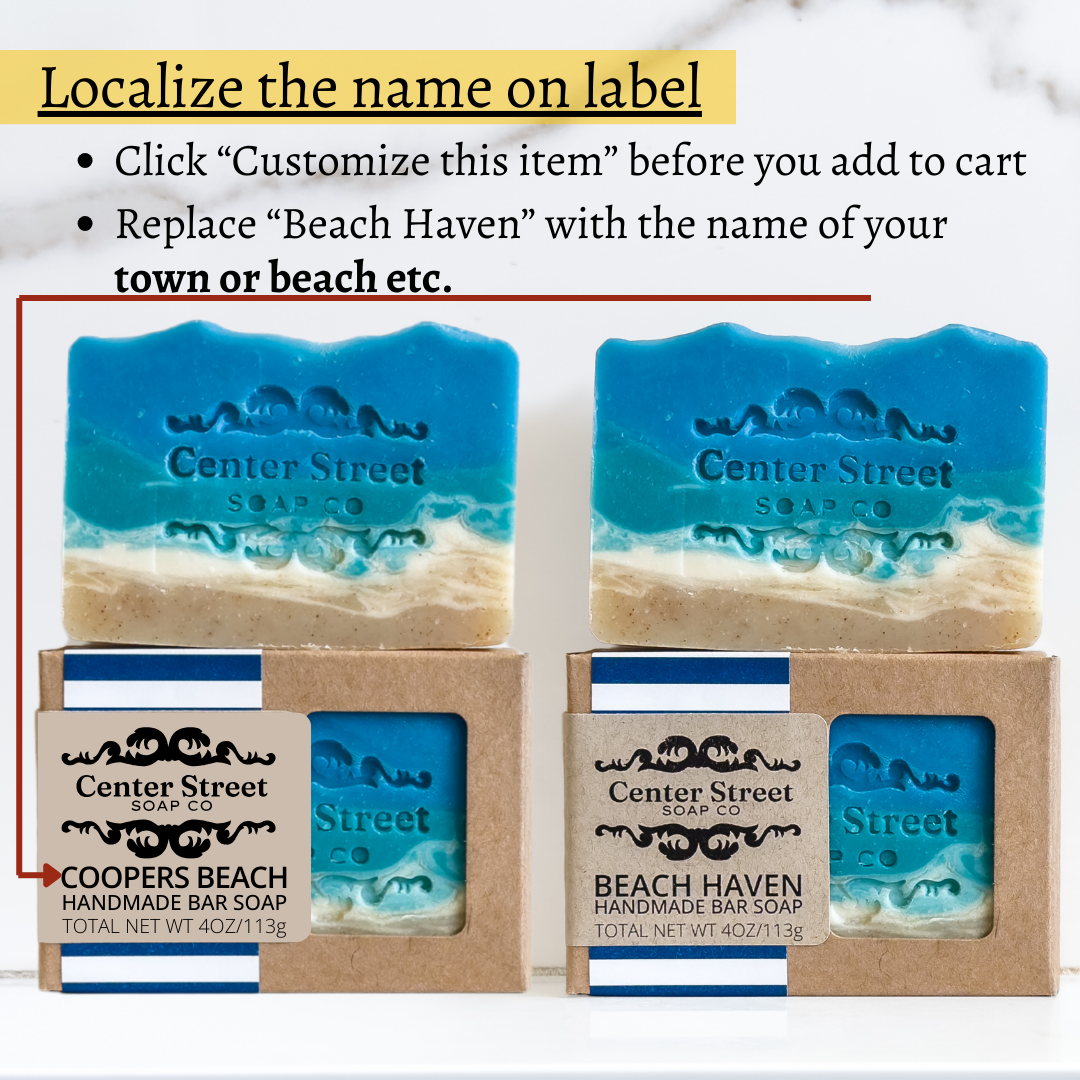 Beach Haven Customizable Handmade Bar Soap - 4oz