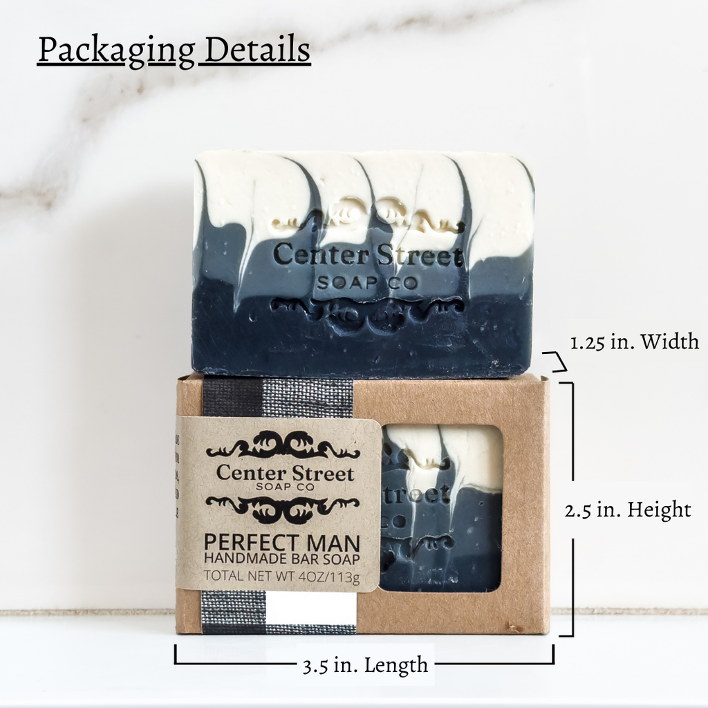 Perfect Man Vegan Handmade Bar Soap For Men - 4oz