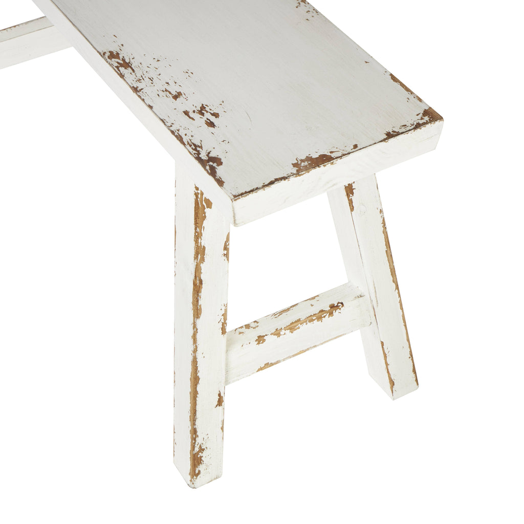 Farmhouse Brown Wood Bench Set