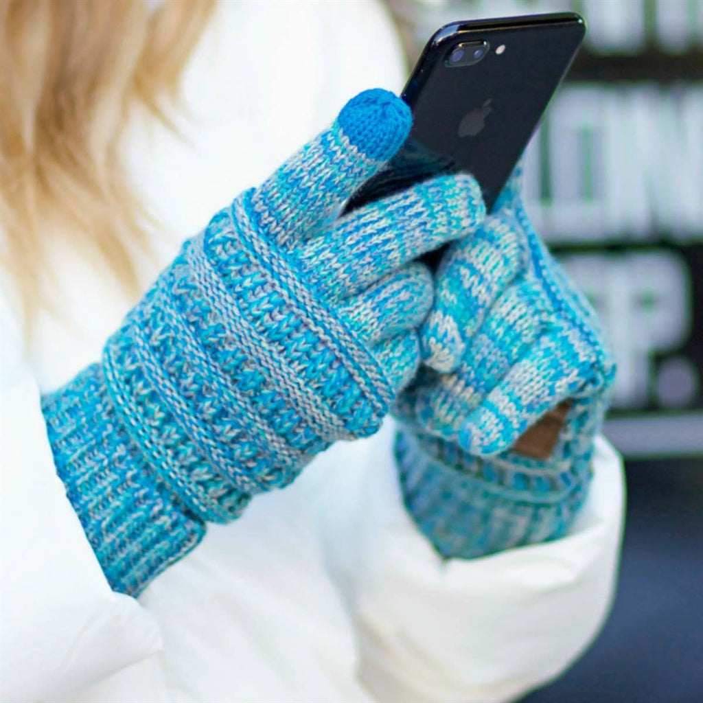 CC Multi Color Touchscreen Gloves 4-Tone for Women ( G-816 )