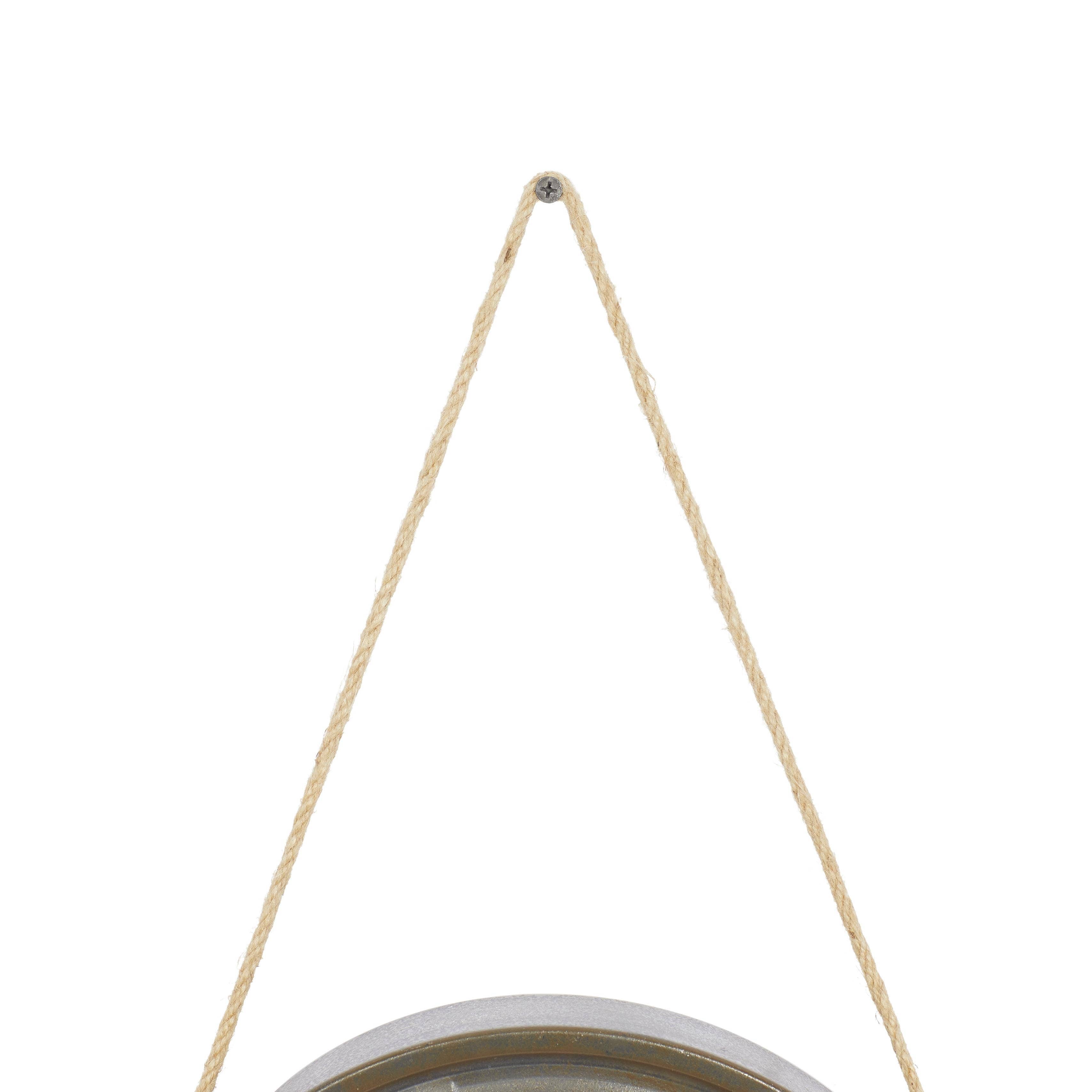 Vintage White Metal Wall Clock Set