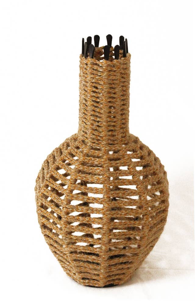 Jute Macrame Vase