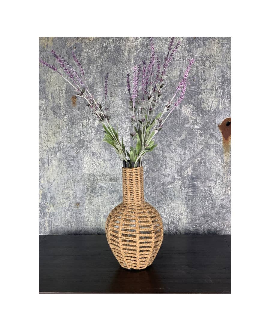 Jute Macrame Vase