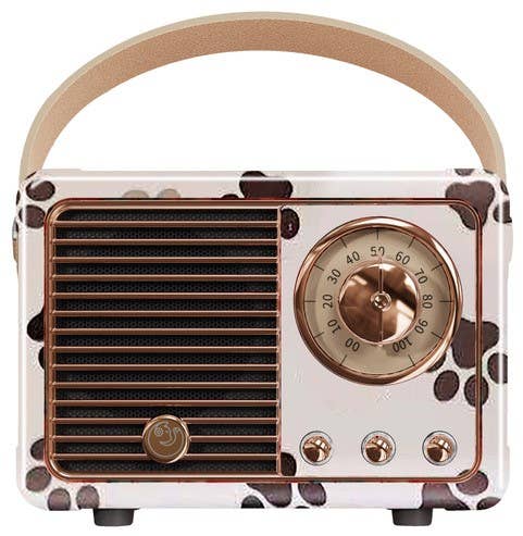 Paw Print Vintage Speaker