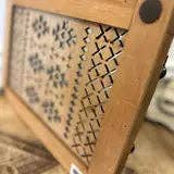 Wood Tray With Glass Bottom