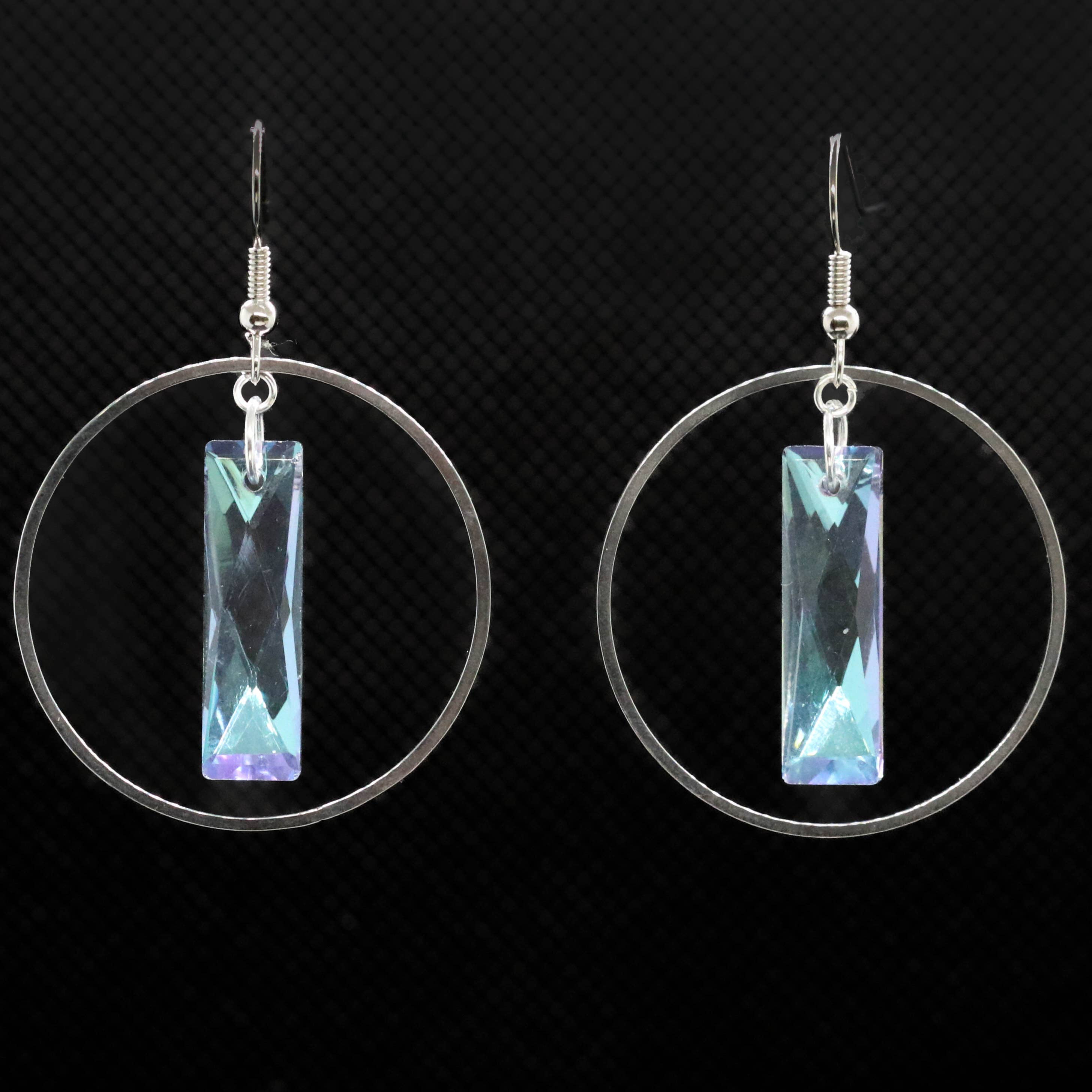 Bejeweled Hoop Earrings