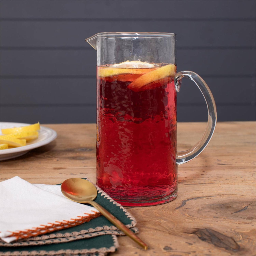 Hammered Glass Pitcher (PC)