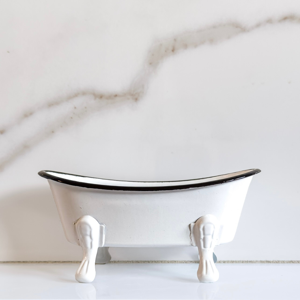 Antique Bathtub Soap Dish 12-Pack, White or Multi-Colored