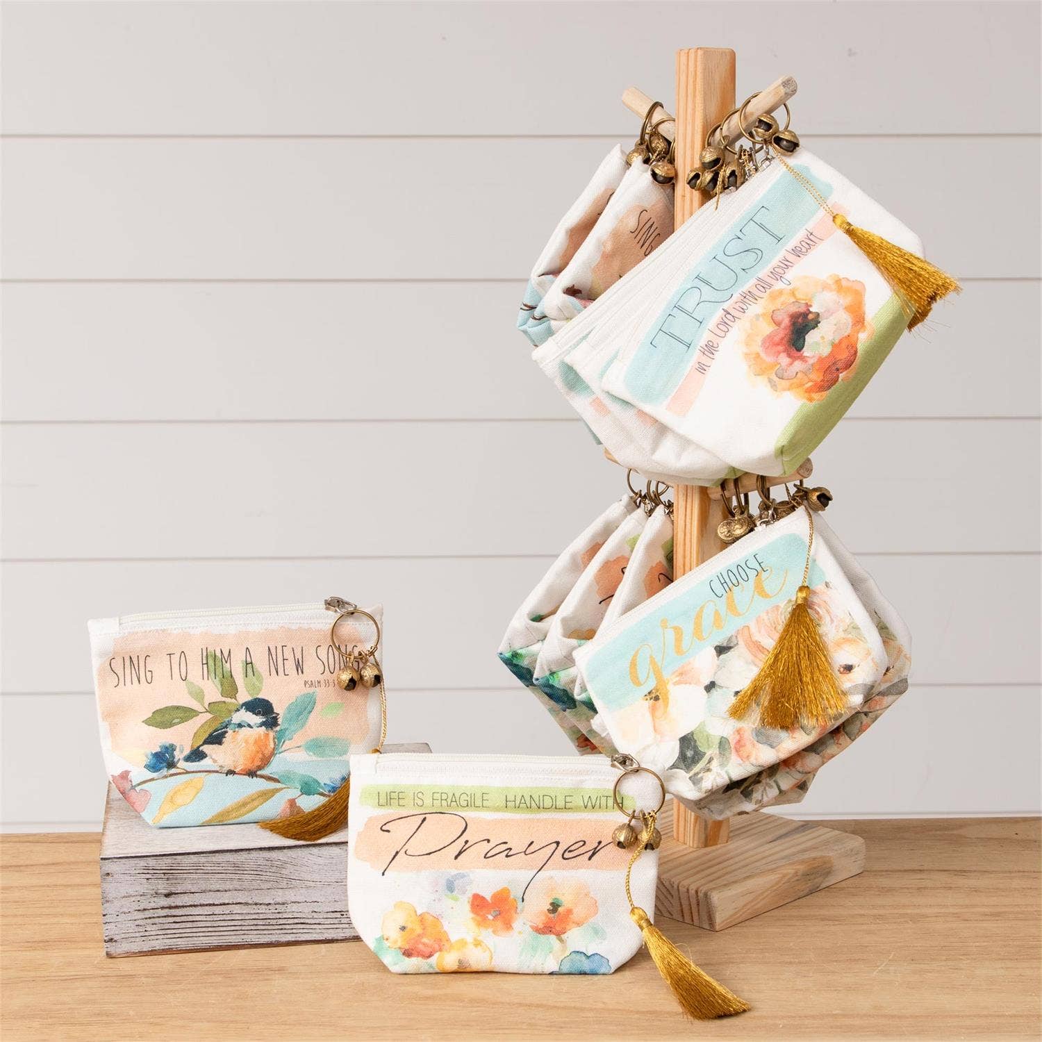 Inspirational Coin Purse With Display Stand