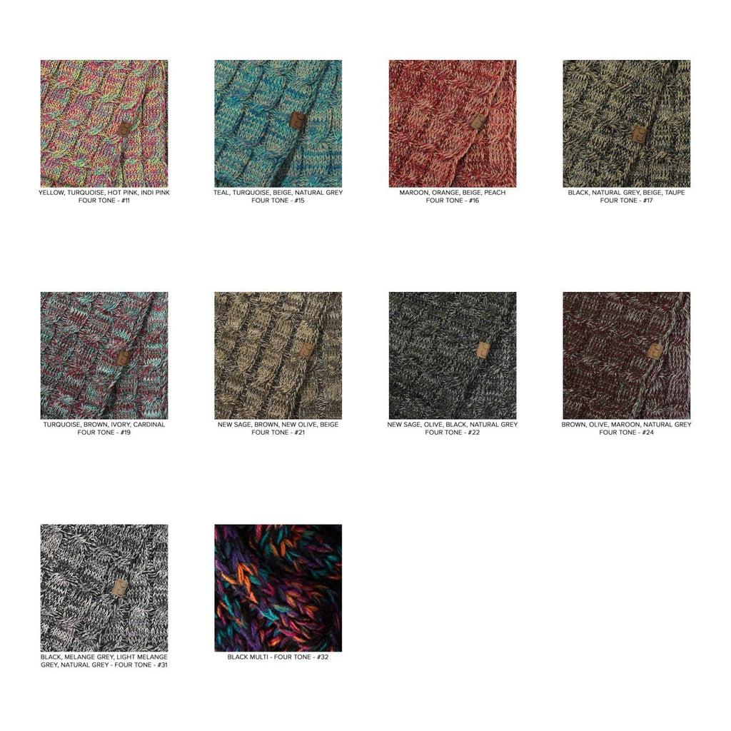 CC Multi Color Touchscreen Gloves 4-Tone for Women ( G-816 )