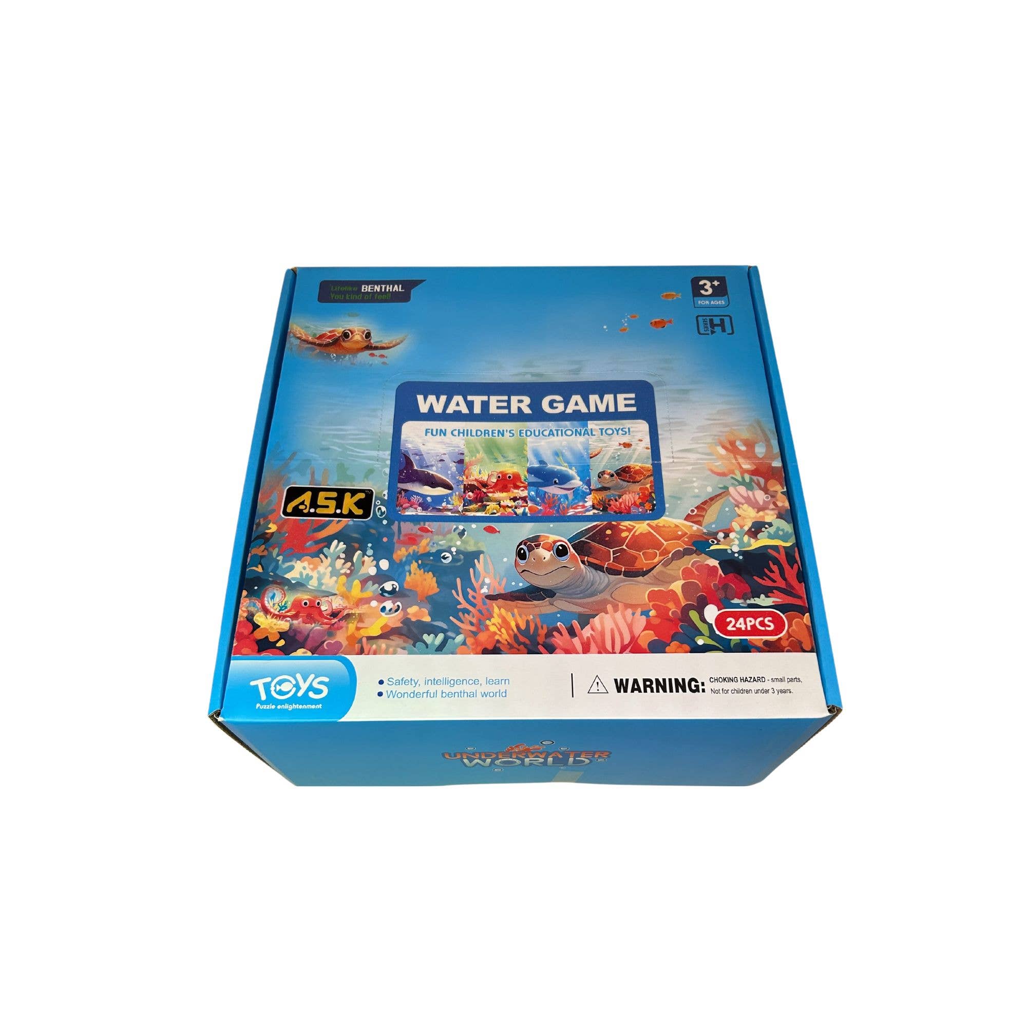 A.S.K WaterPad Game Ocean Series Round Shape 24CT
