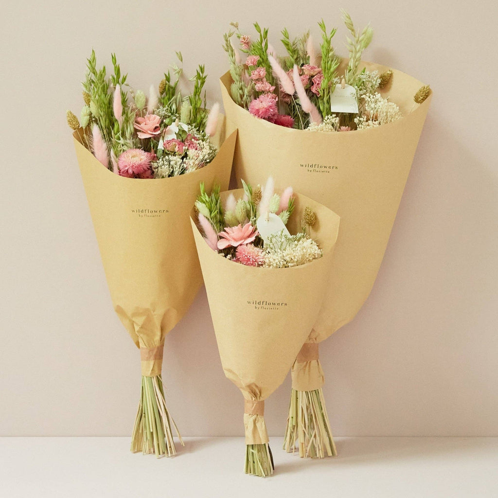 Dried Flowers - Field bouquet - Pink Elegance