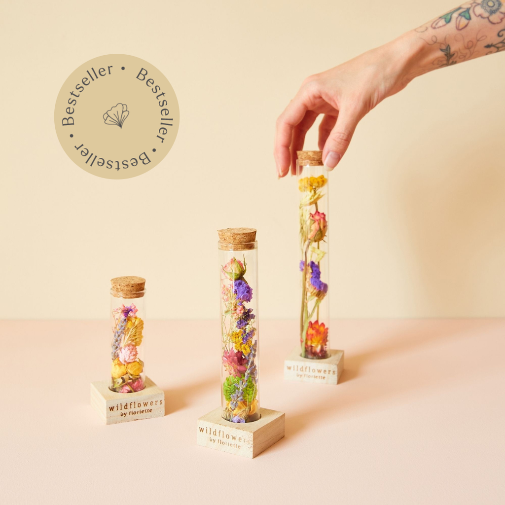 Dried Flowers Wish Bottle - Multi