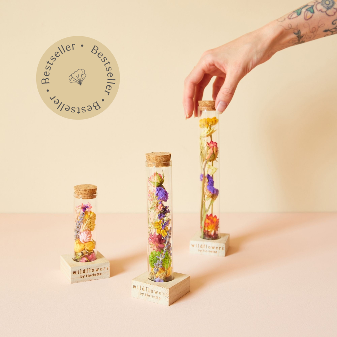 Dried Flowers Wish Bottle - Multi