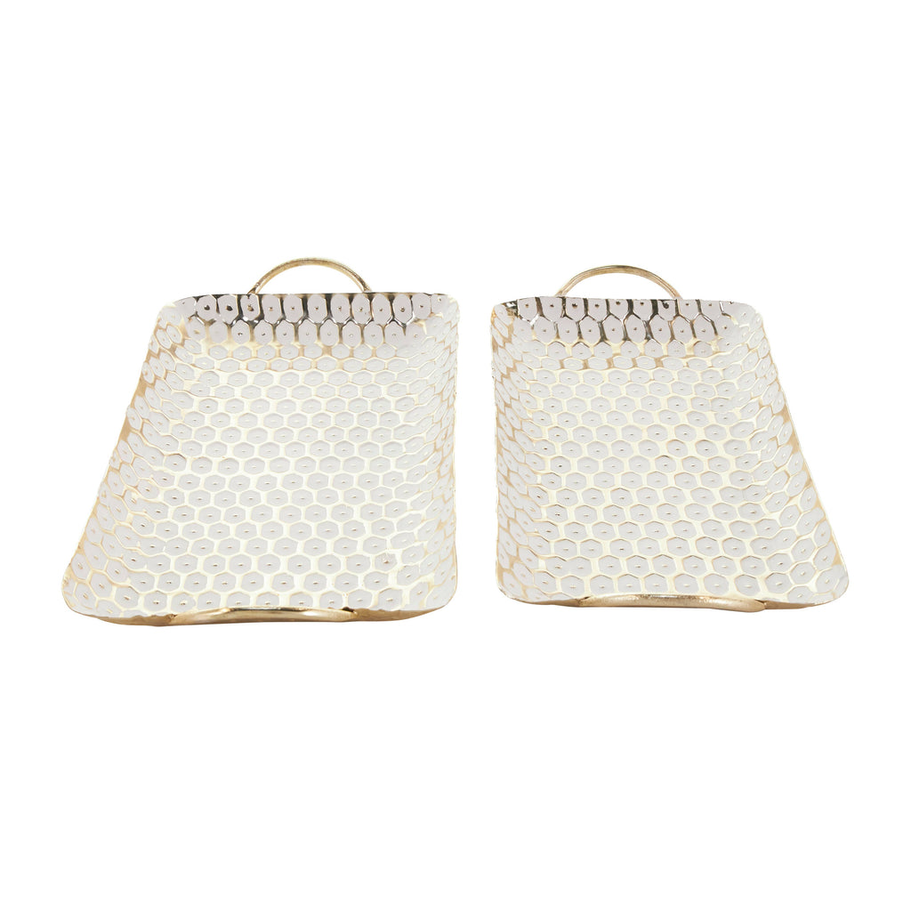 Glam Gold Metal Tray Set