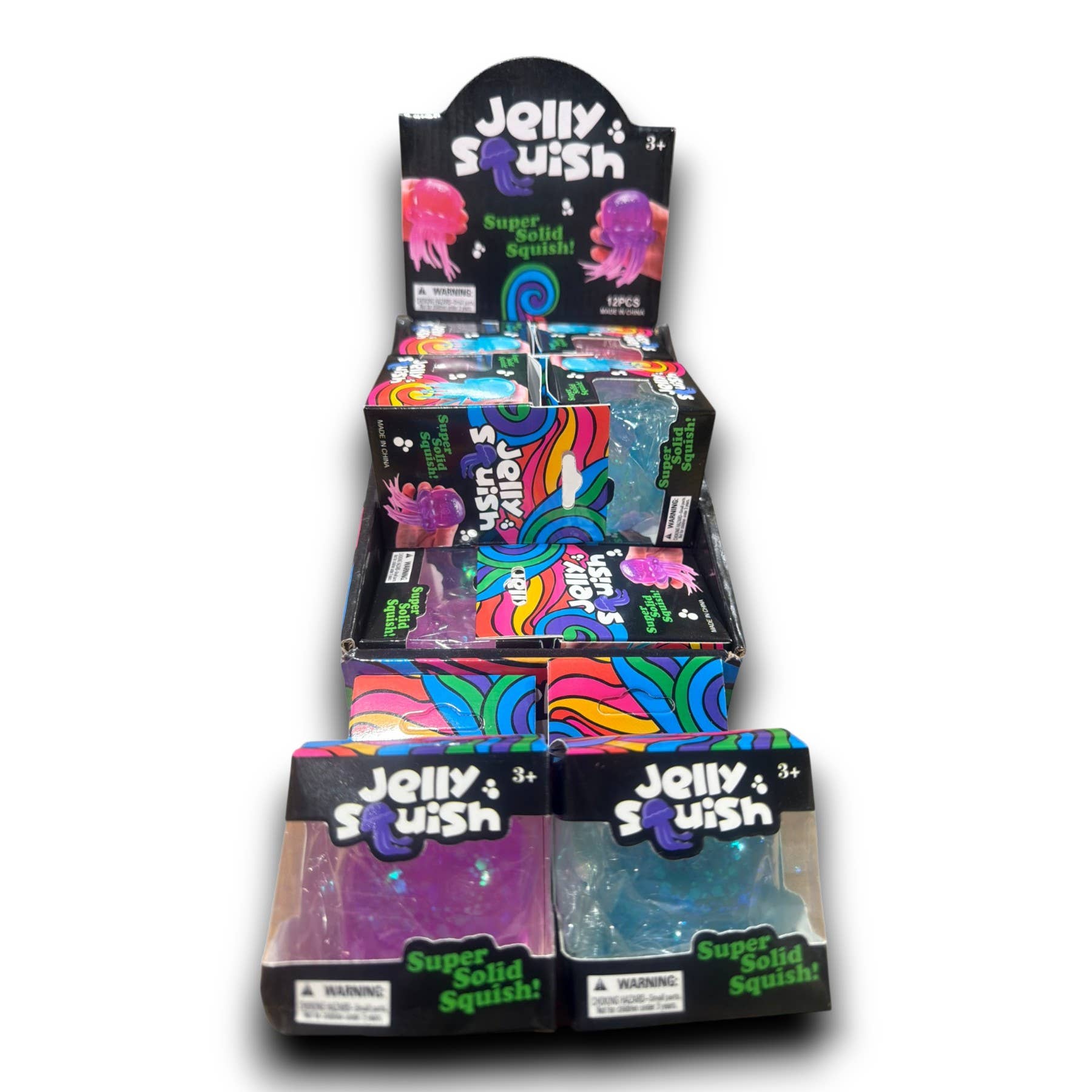 Jelly Squish Super Solid Squish Toy – 12pc Counter Display