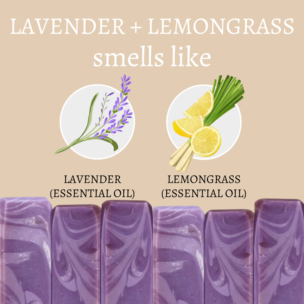Lavender and Lemongrass Vegan Handmade Bar Soap - 4oz