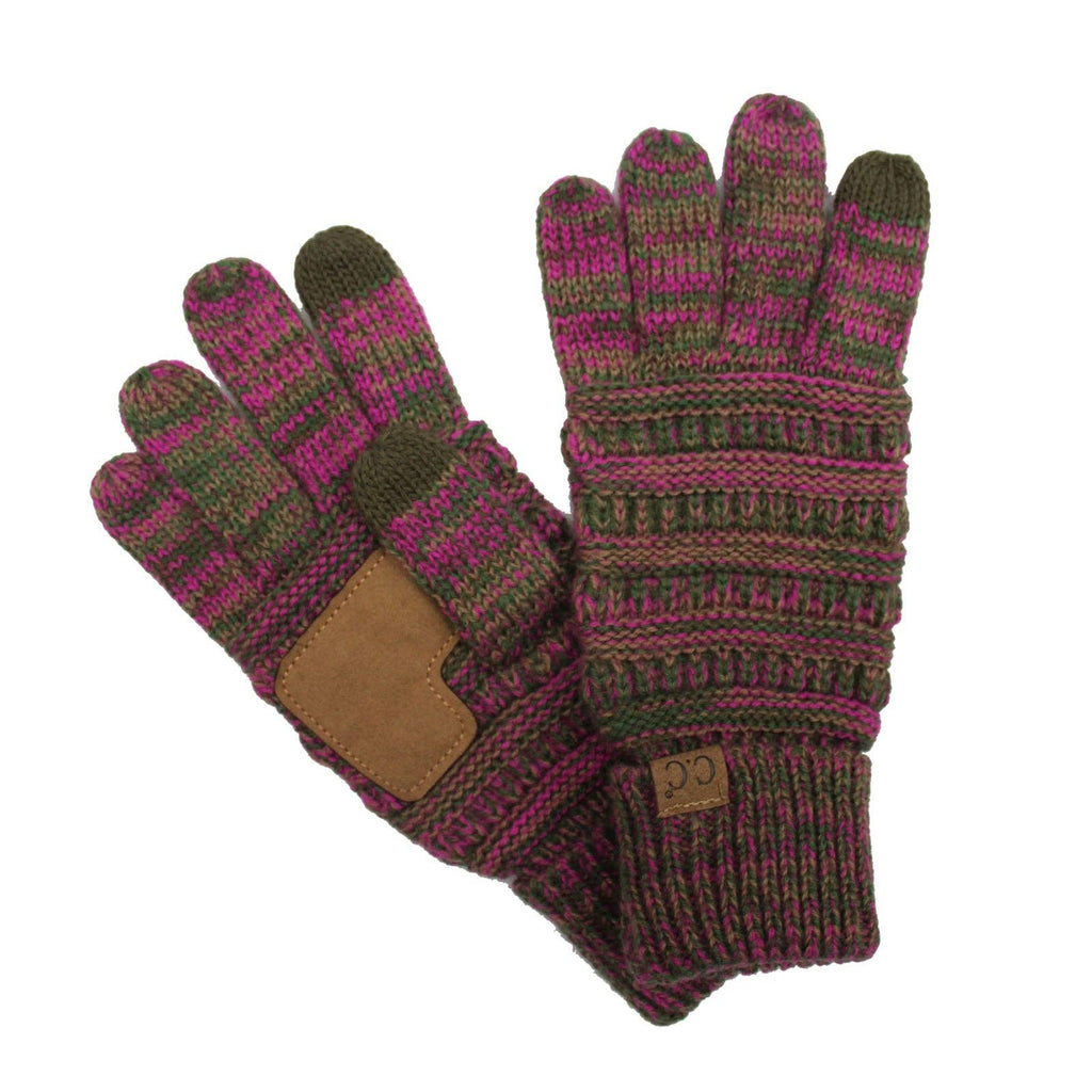 CC Multi Color Touchscreen Gloves 4-Tone for Women ( G-816 )