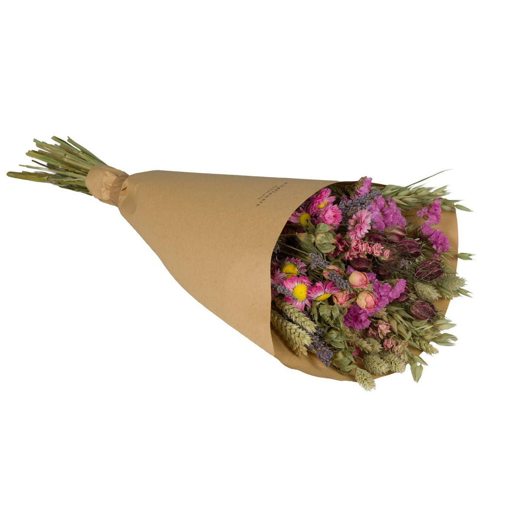 Dried Flowers Field Bouquet – Pink