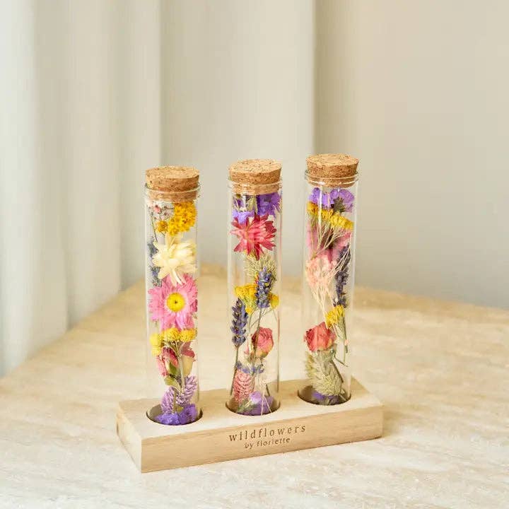Dried Flowers Wish Bottle - Multi