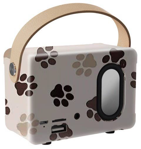 Paw Print Vintage Speaker