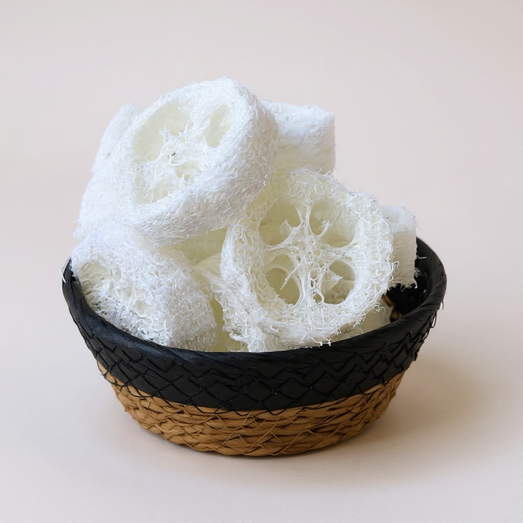 Natural Luffa Cuts – Eco-Friendly Exfoliating Sponge Discs