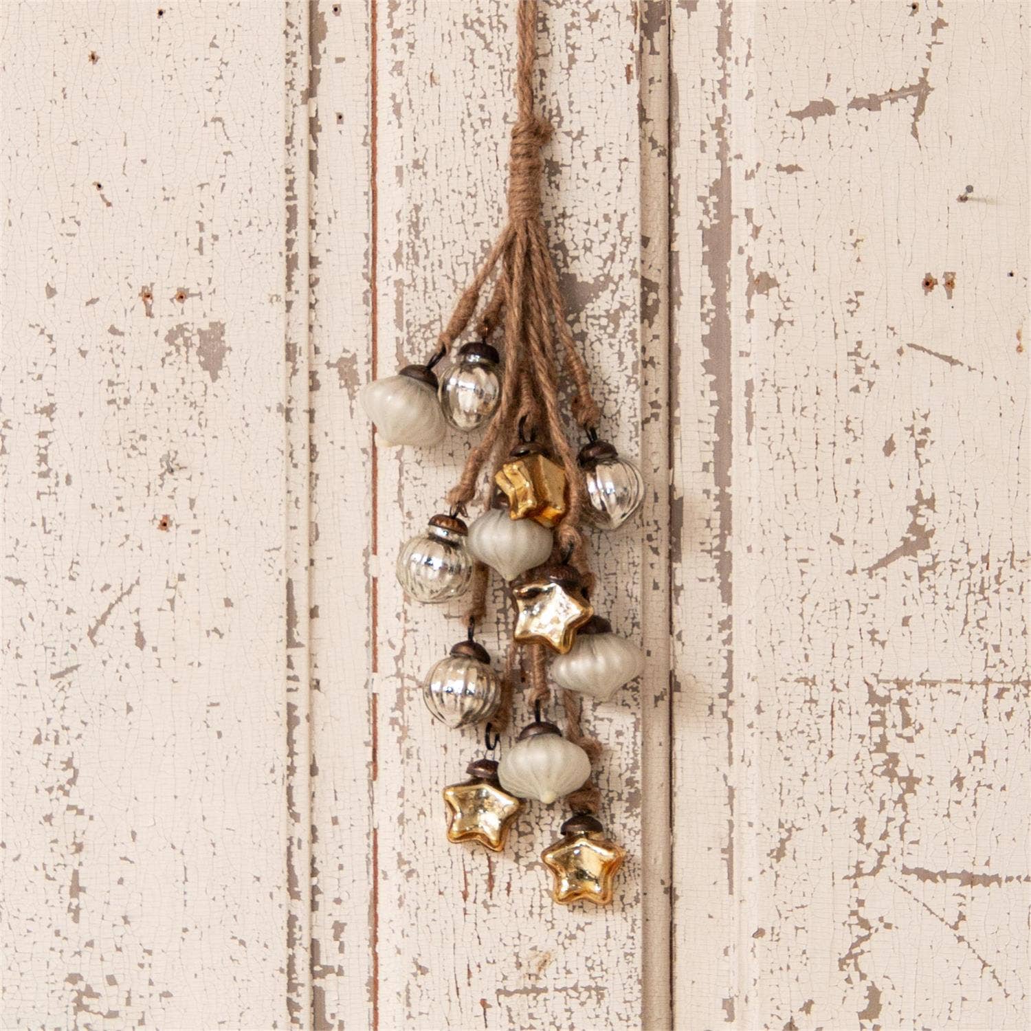 Hanging Cluster Asstd Colors Mercury Glass Ornaments (PC)