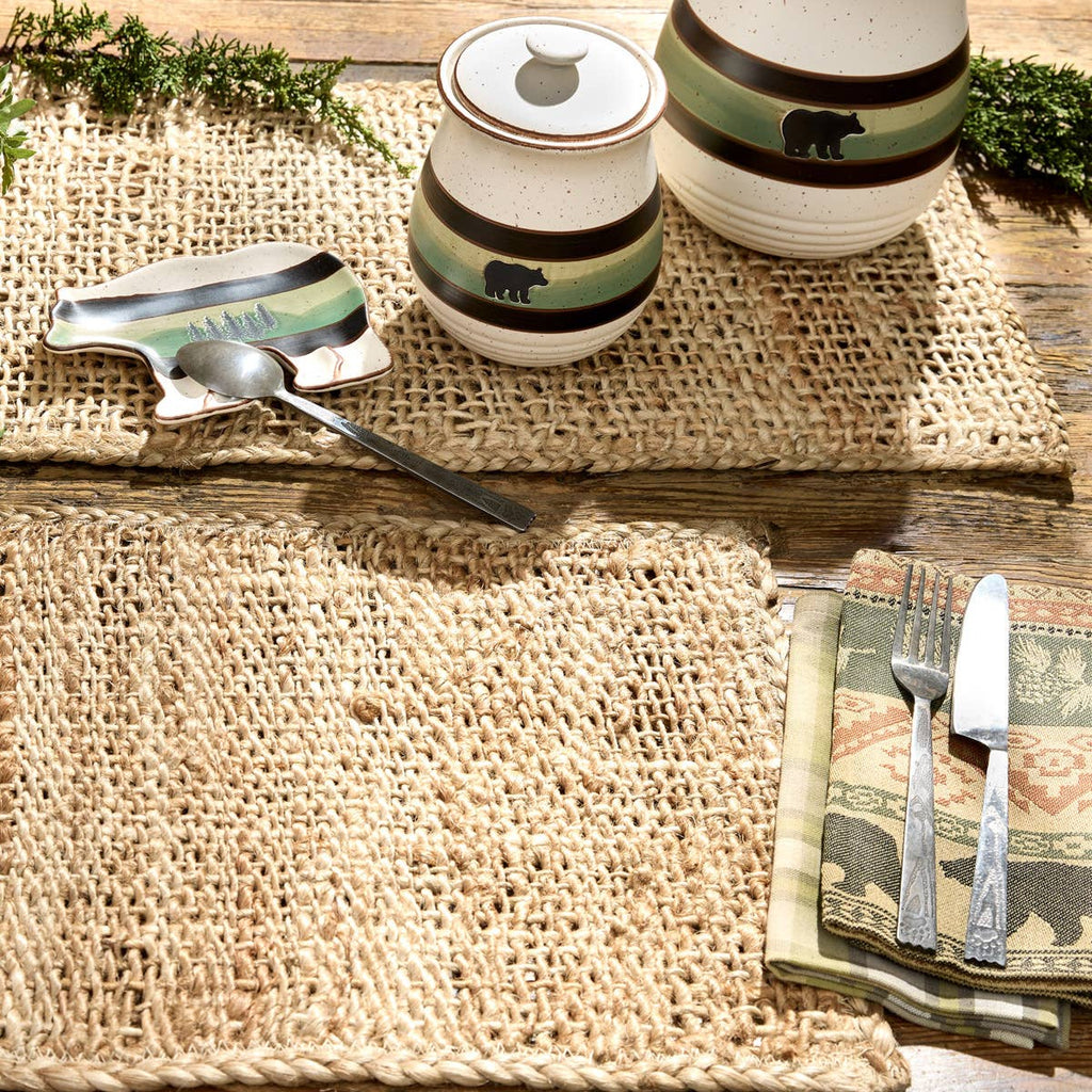 Jute Woven Table Runner 54"L