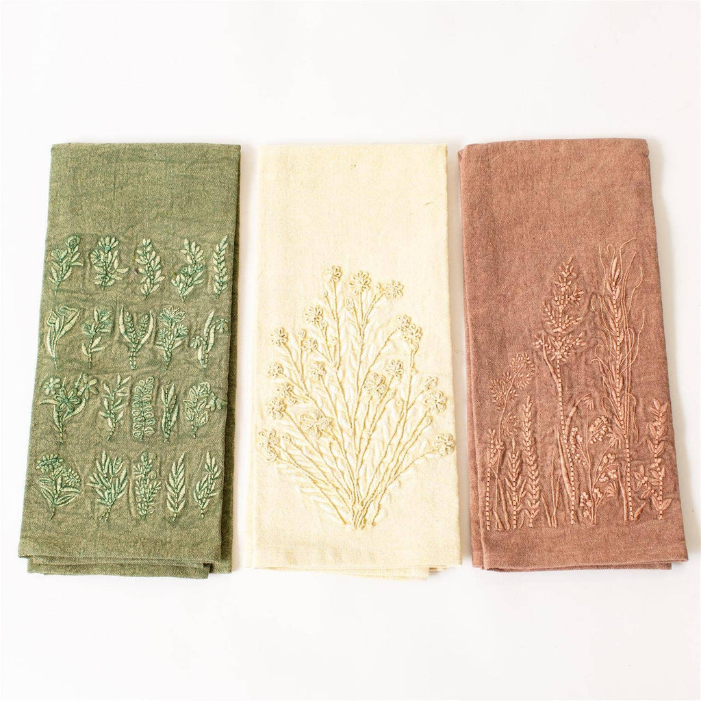 Tea Towels - Wildflower Stonewashed (Set Of 3)