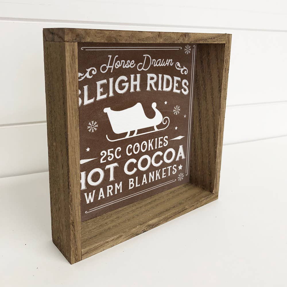 Christmas Vintage Chalk Wood Signs Assortment Art/set of 5