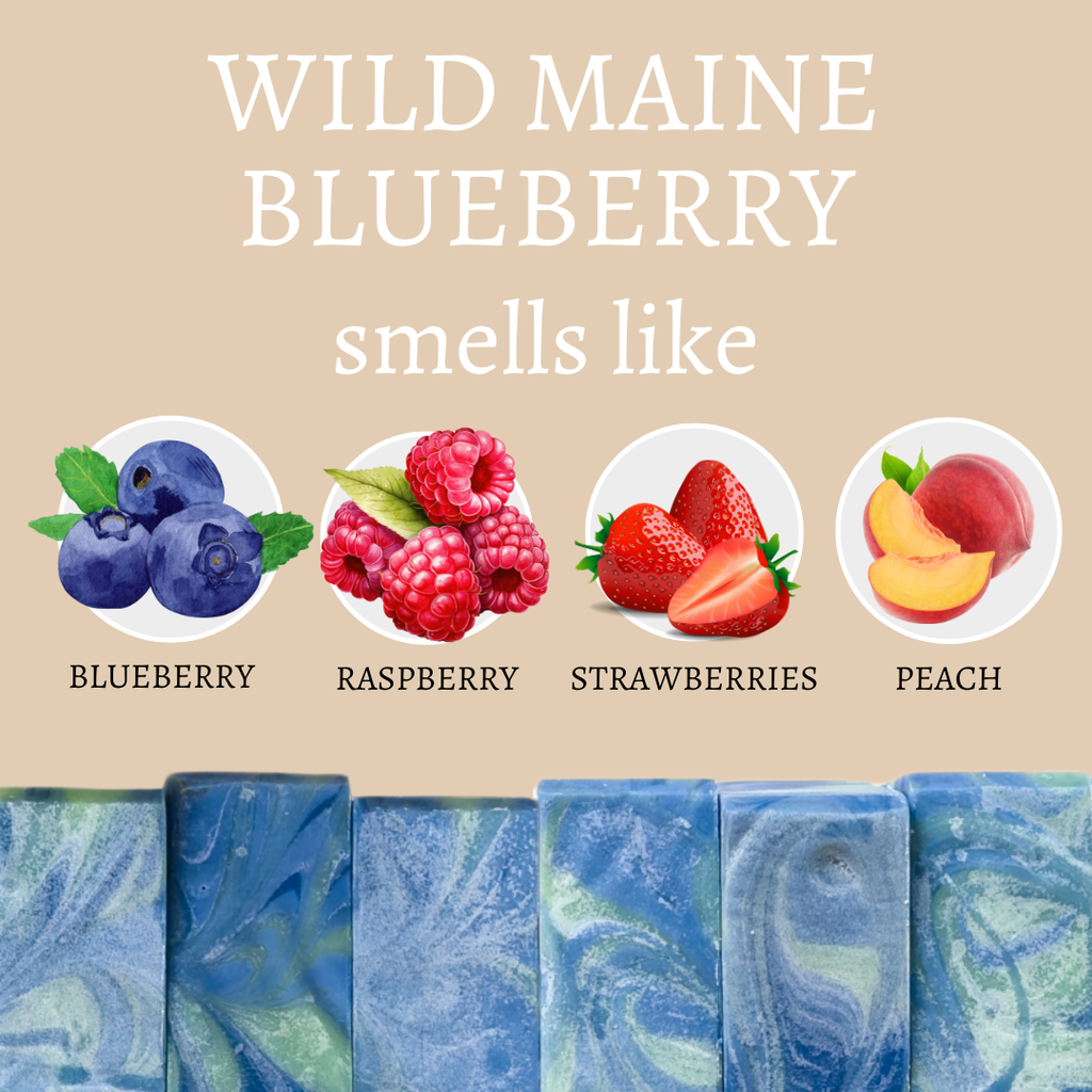 Wild Maine Blueberry Vegan Handmade Bar Soap - 4oz