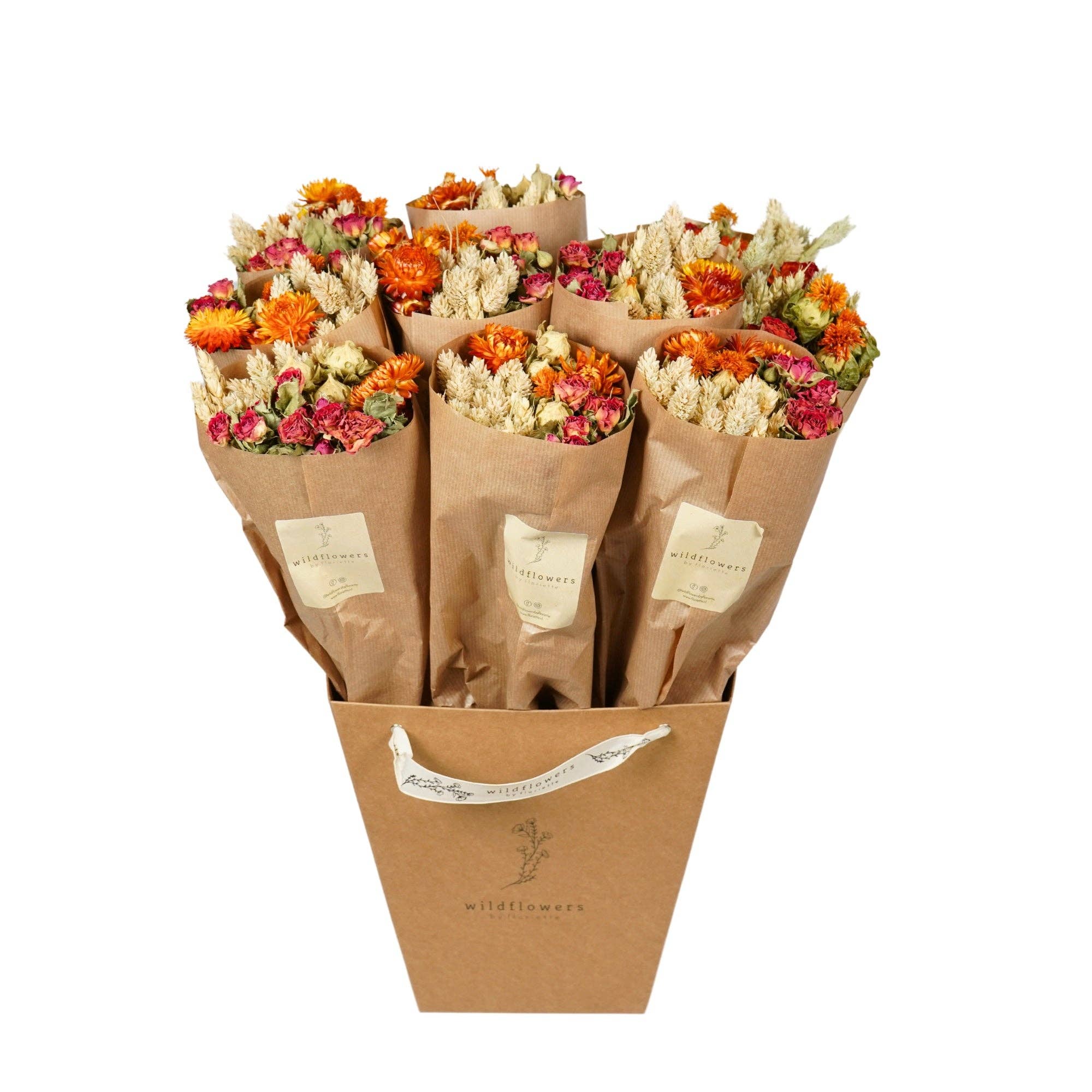 Market More Dried Flowers Bouquet – Orange
