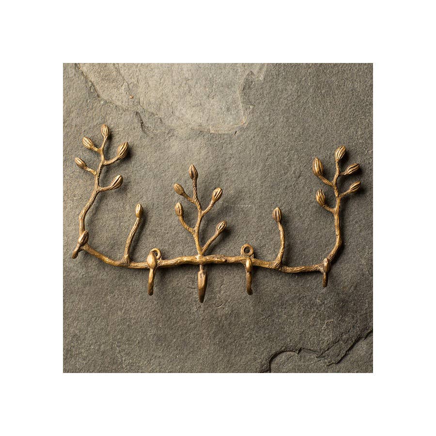 Antiqued Brass Key Holder