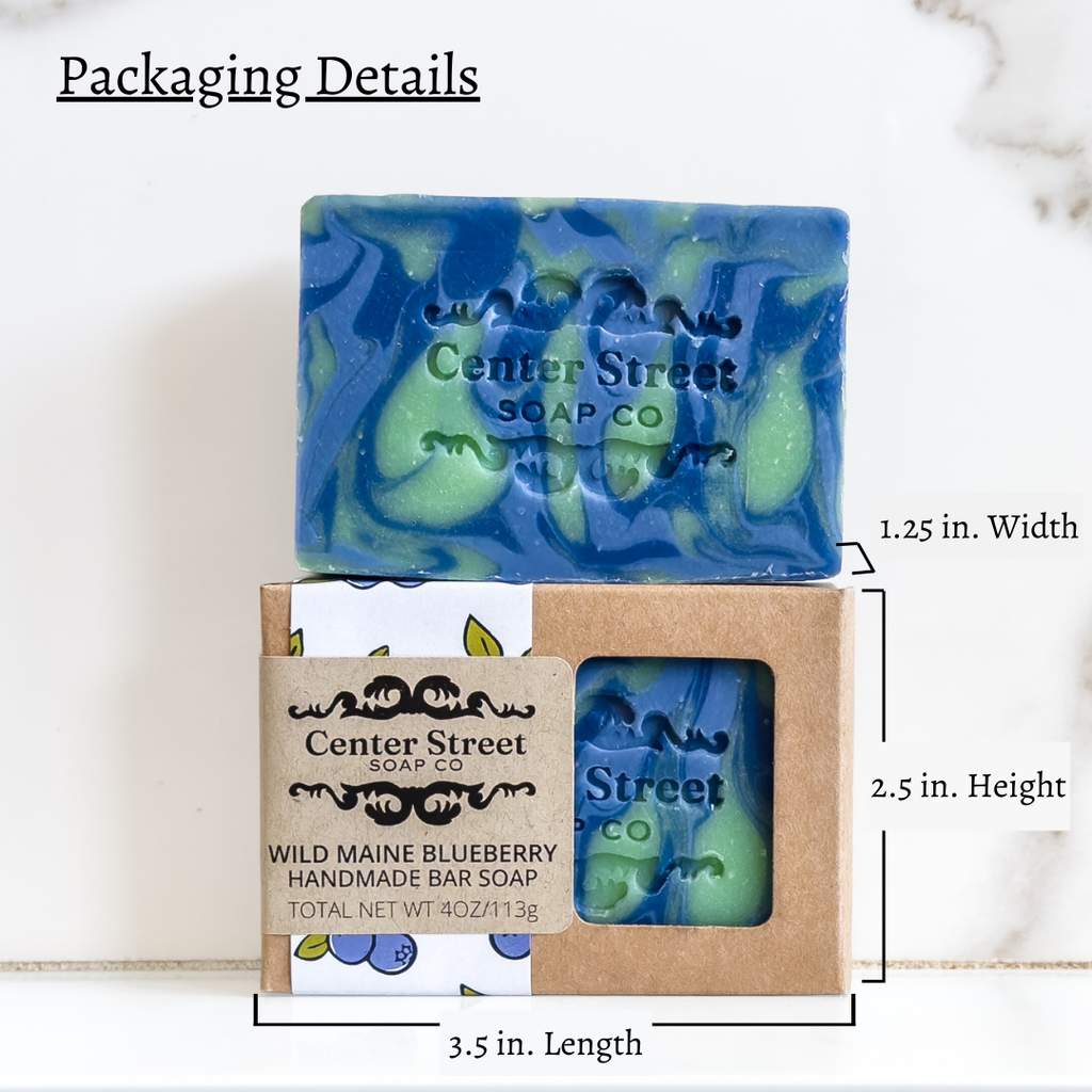 Wild Maine Blueberry Vegan Handmade Bar Soap - 4oz