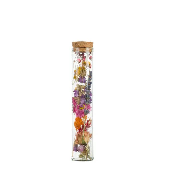 Dried Flowers Wish Bottle - Multi