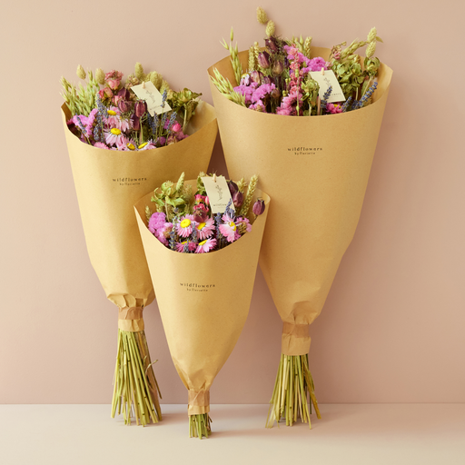 Dried Flowers Field Bouquet – Pink