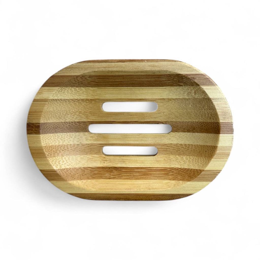 Eco-Friendly Bamboo Soap Dish – Self-Draining Wooden Holder