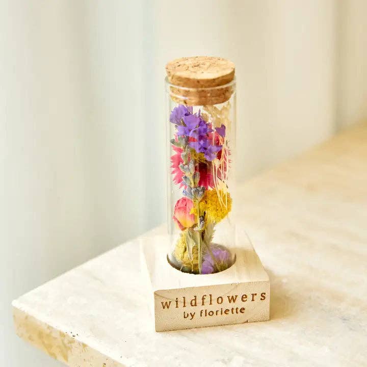 Dried Flowers Wish Bottle - Multi