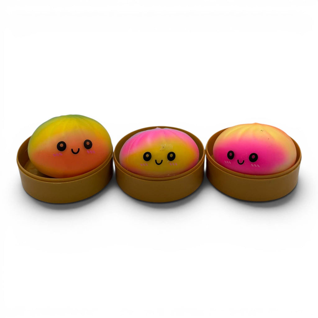 Tie Dye Neon Bun Squishy Toys – 12ct PDQ