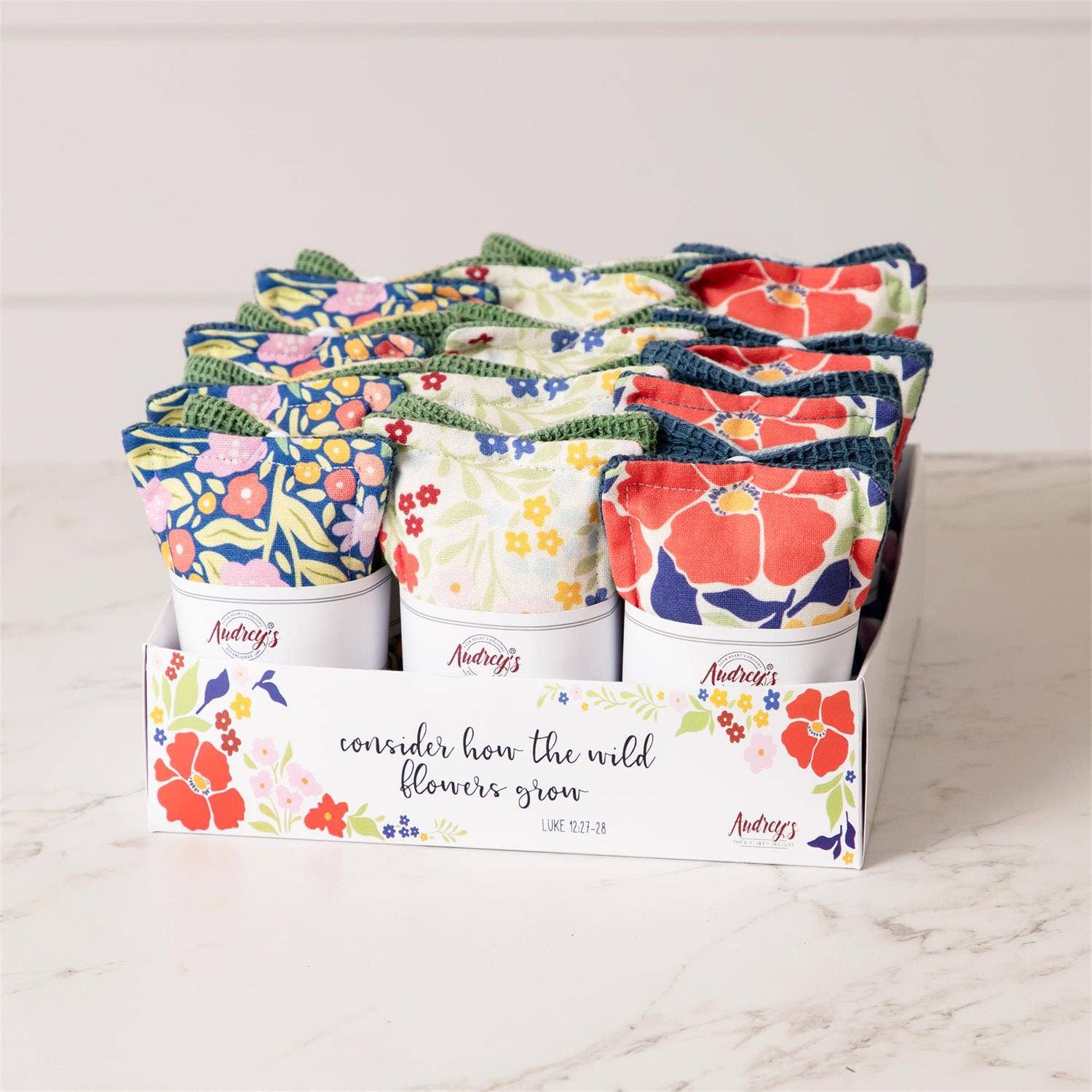 Reusable Fabric Sponges - Fun Floral Set