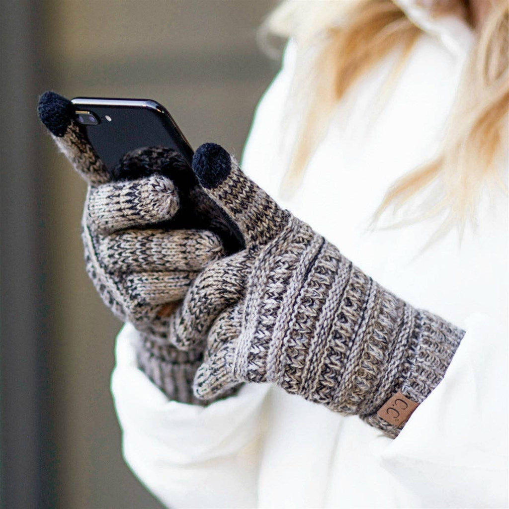 CC Multi Color Touchscreen Gloves 4-Tone for Women ( G-816 )