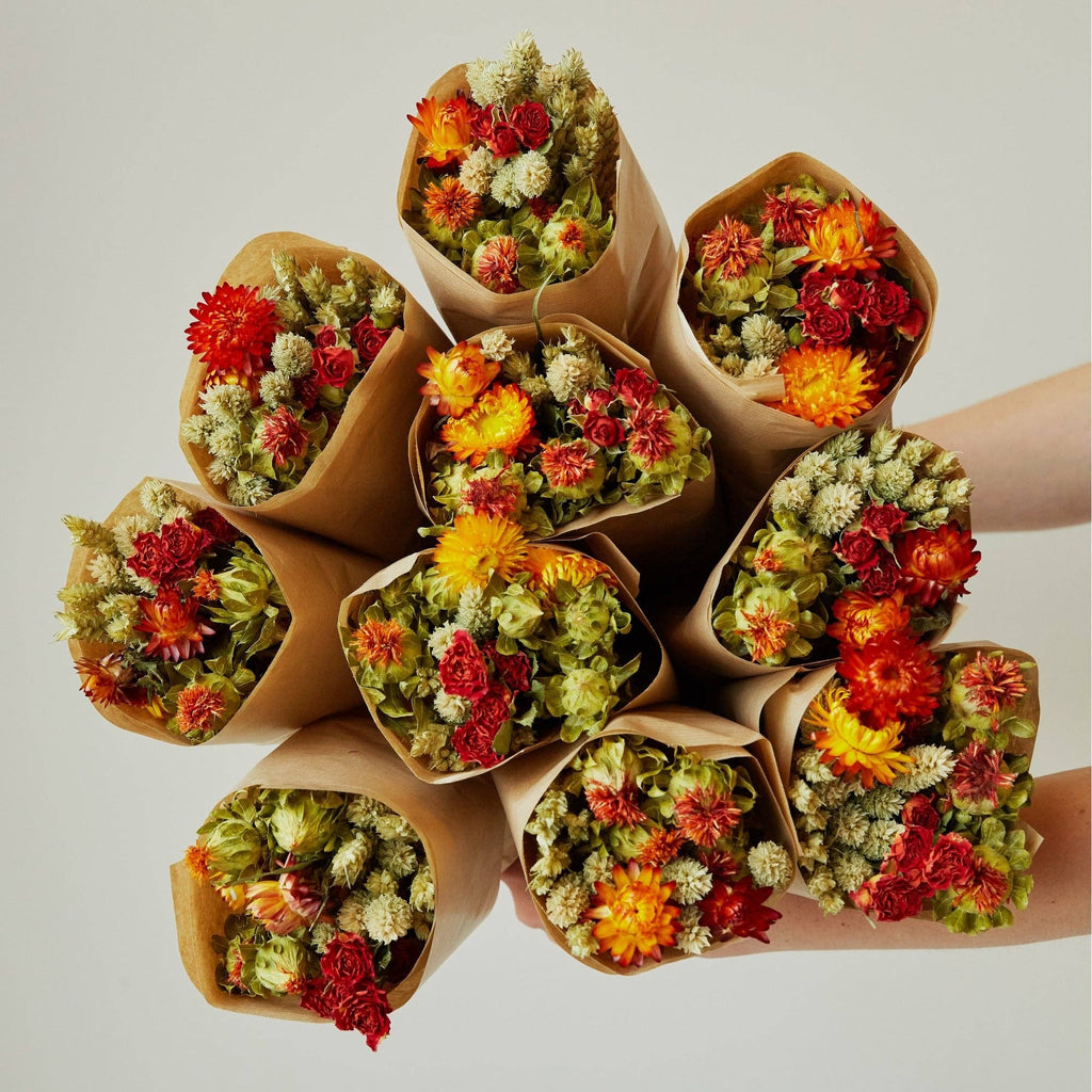Market More Dried Flowers Bouquet – Orange