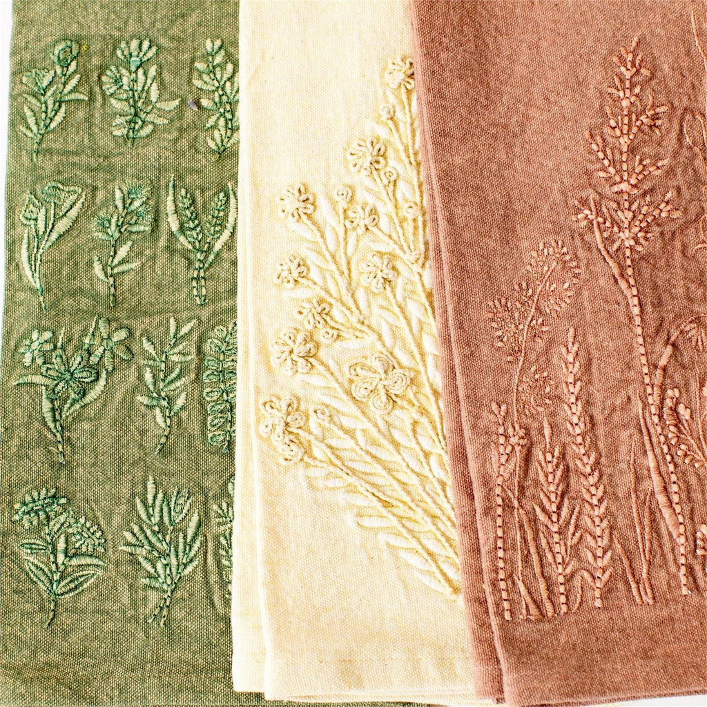 Tea Towels - Wildflower Stonewashed (Set Of 3)
