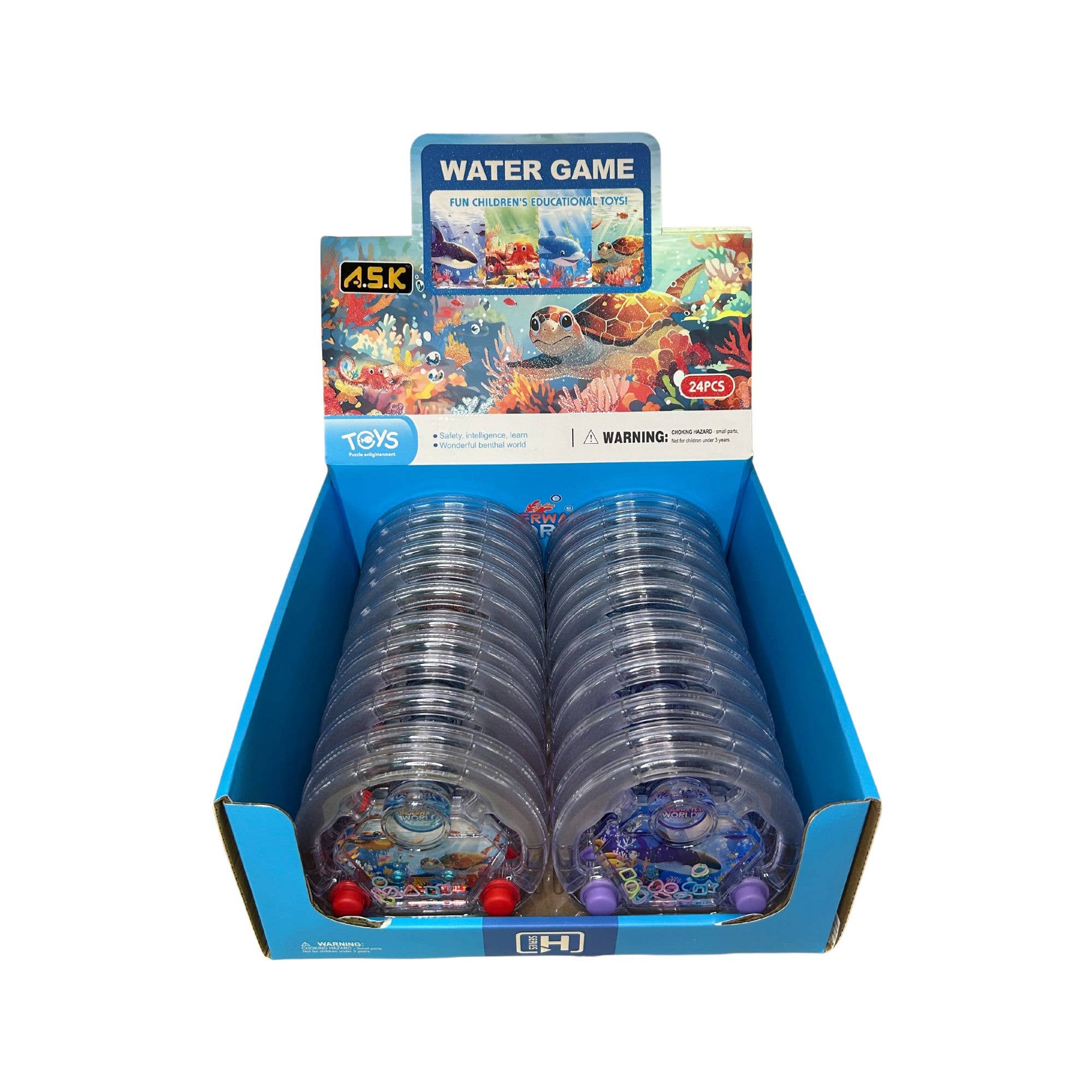 A.S.K WaterPad Game Ocean Series Round Shape 24CT