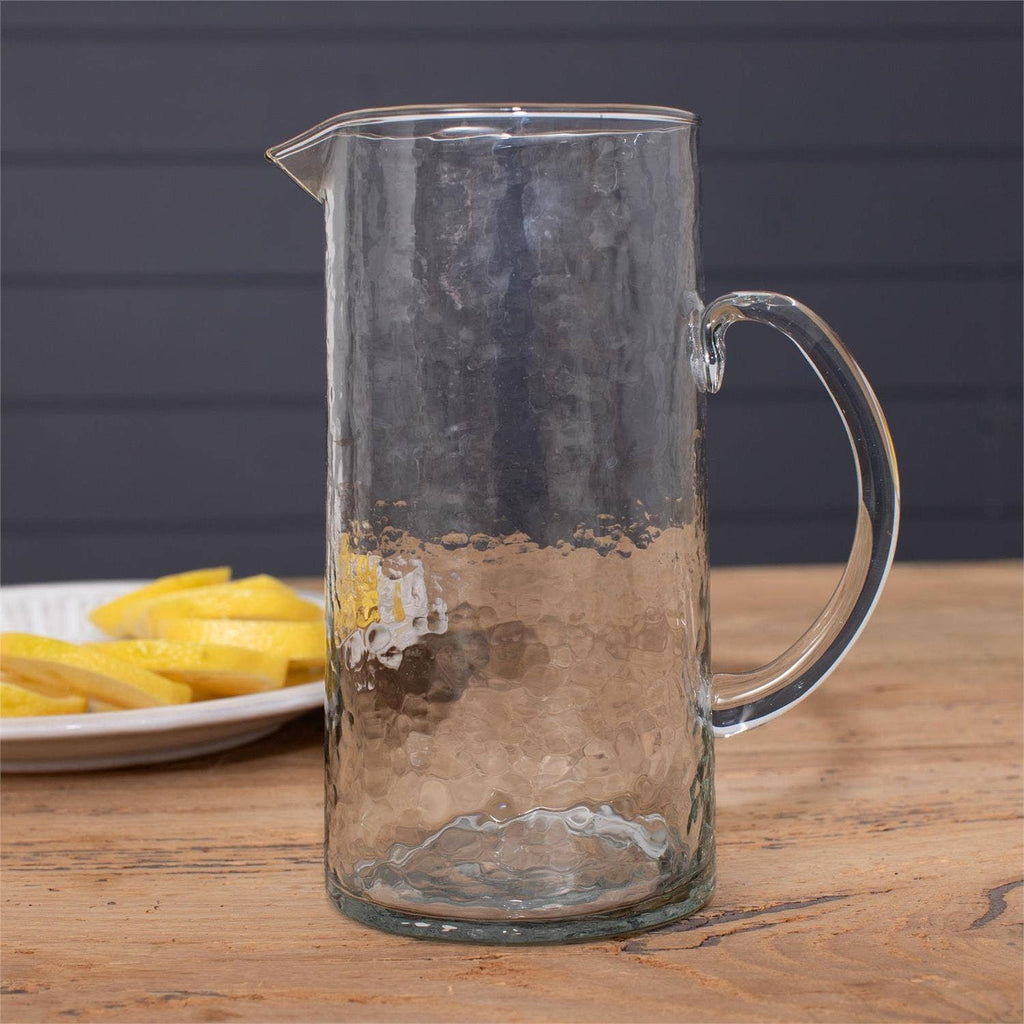 Hammered Glass Pitcher (PC)